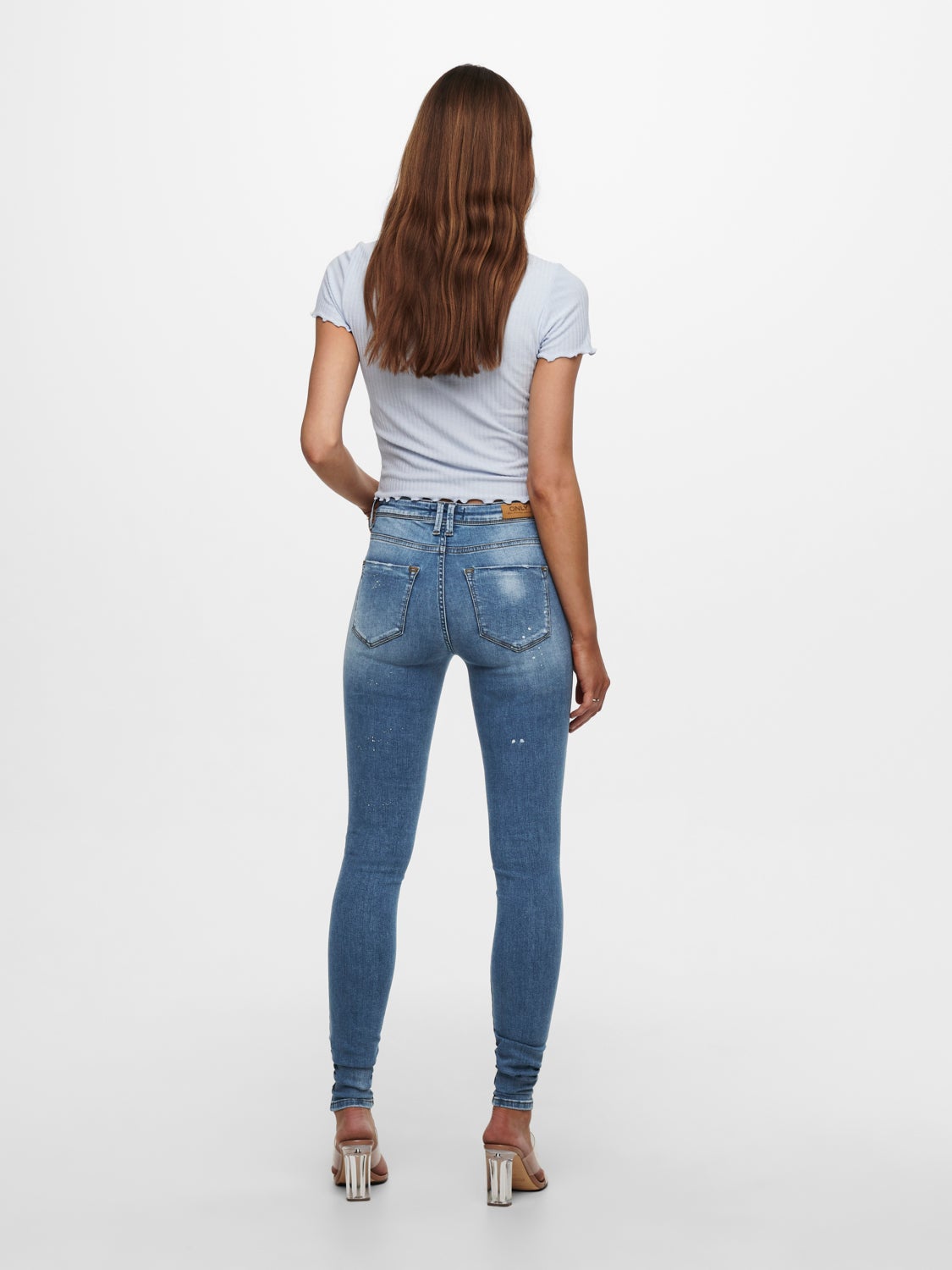 ONLShape life reg destroyed Skinny fit jeans