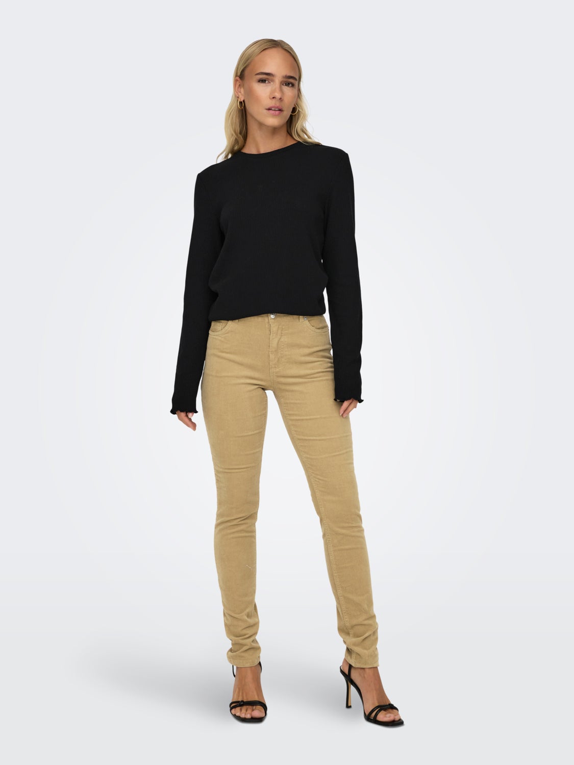 Long sleeve rib top