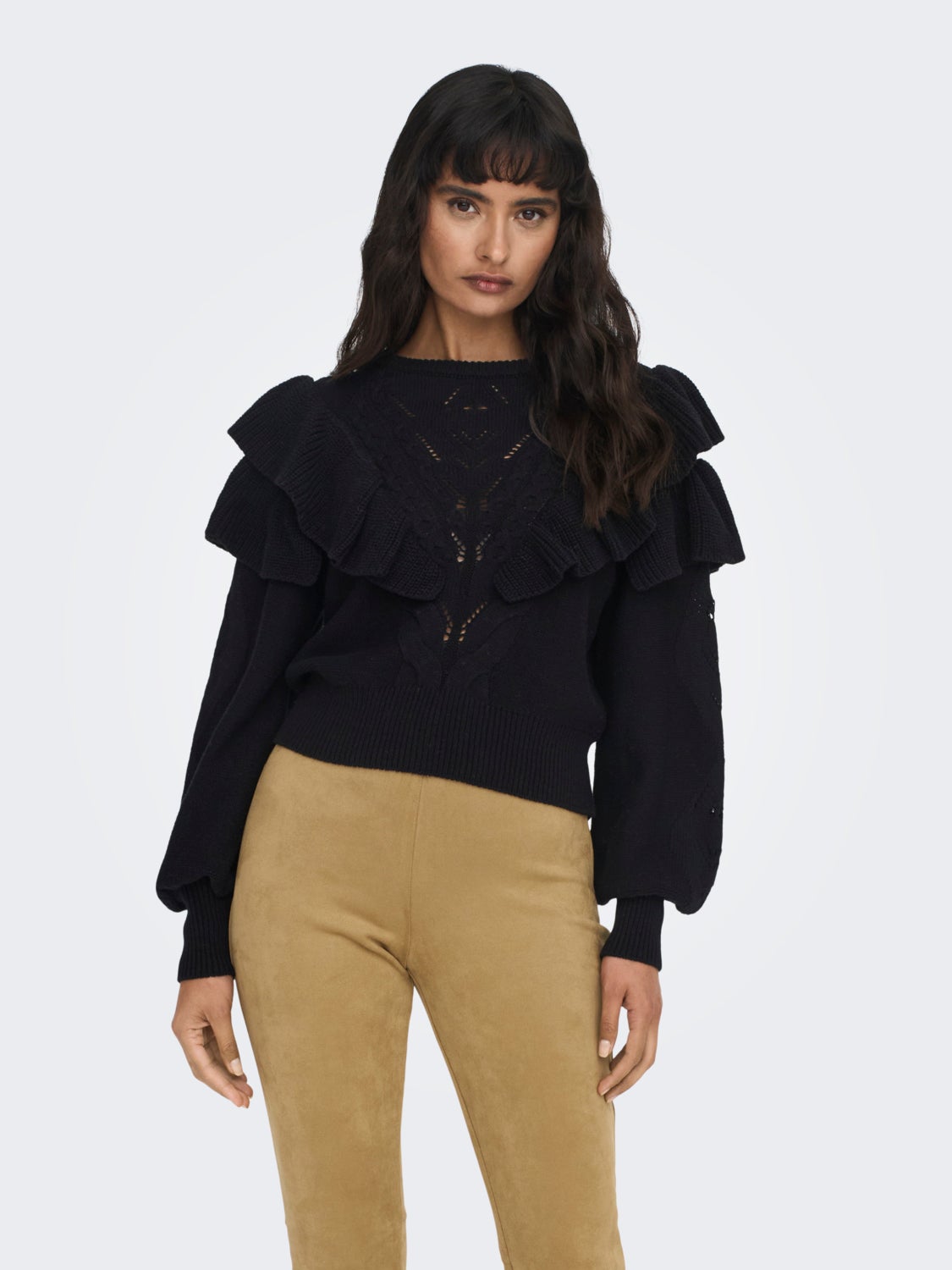 O-neck knitted pullover