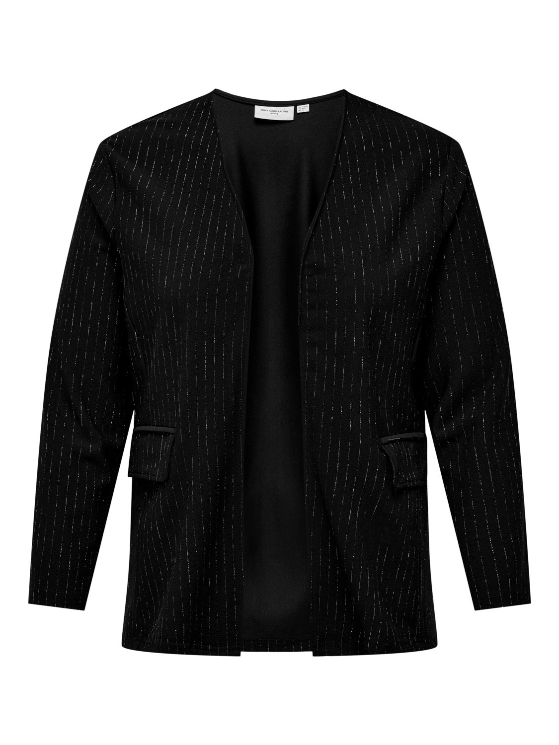 Curvy glitter blazer