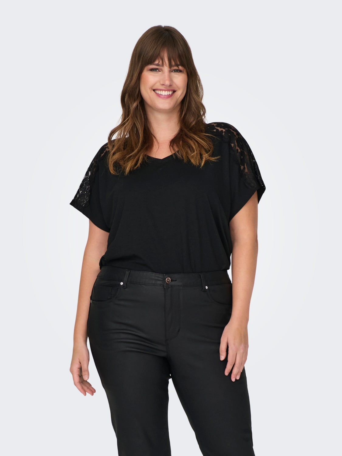 Curvy short sleeved top