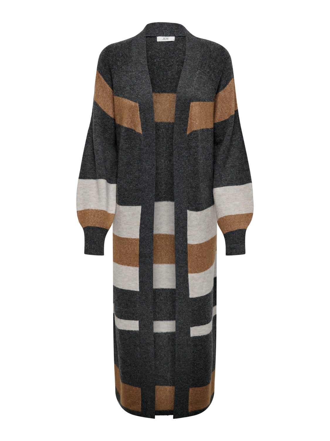 Long cardigan with balloon sleeves