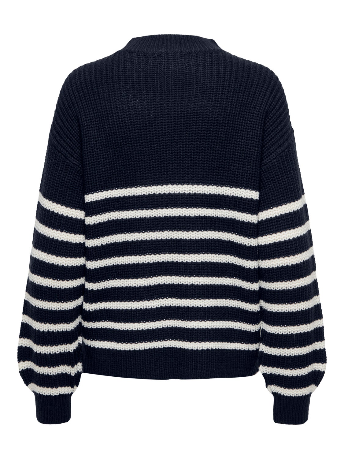 Striped knitted pullover