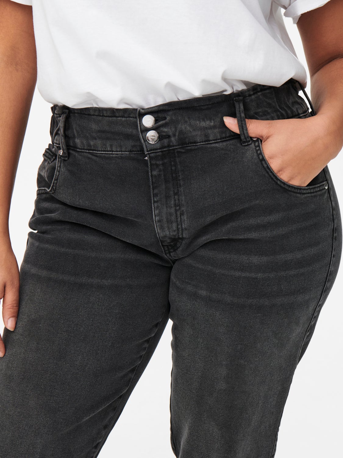 Curvy CARLu Hw Carrot high waisted jeans