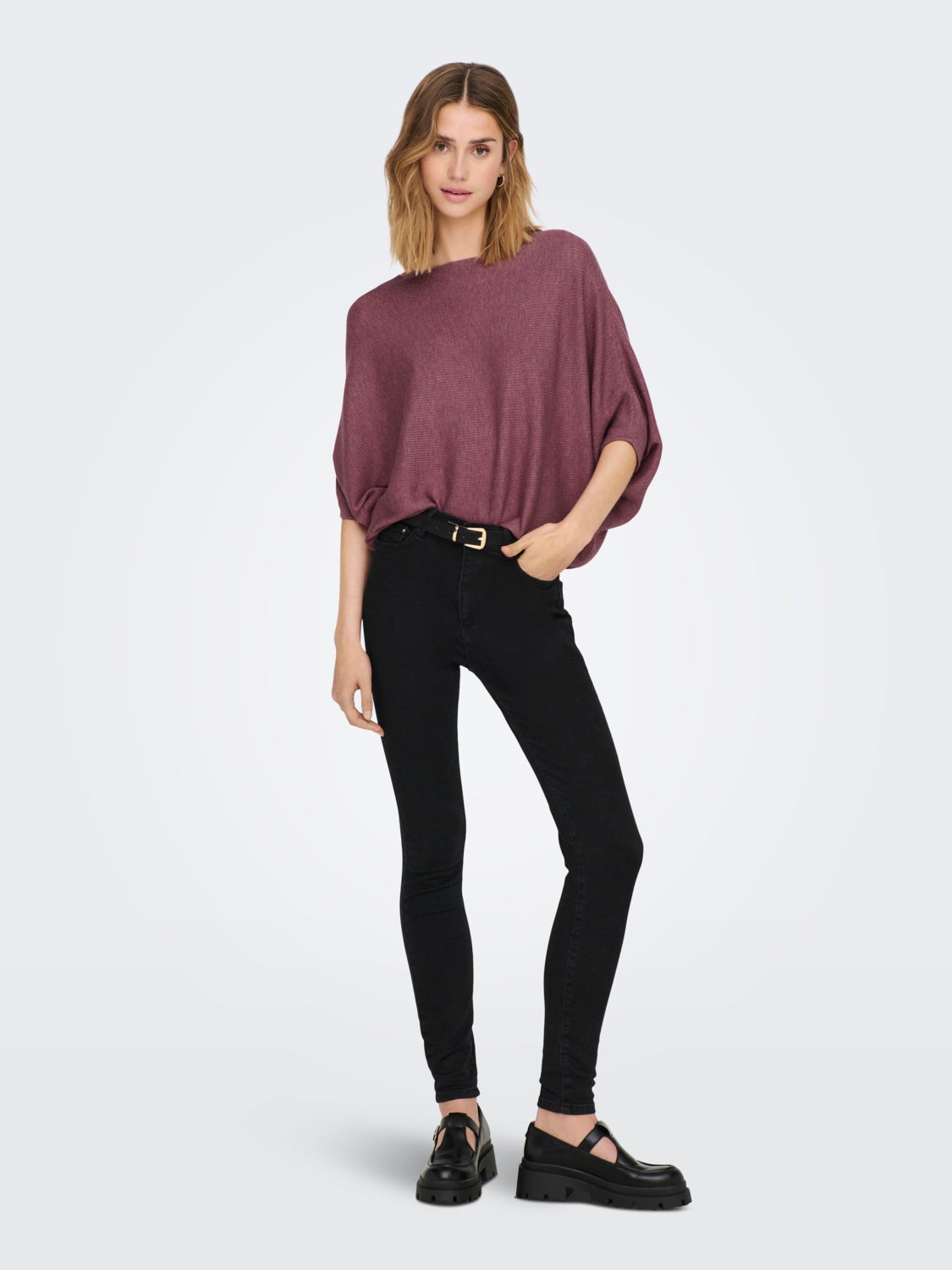 Batsleeve Knitted Pullover