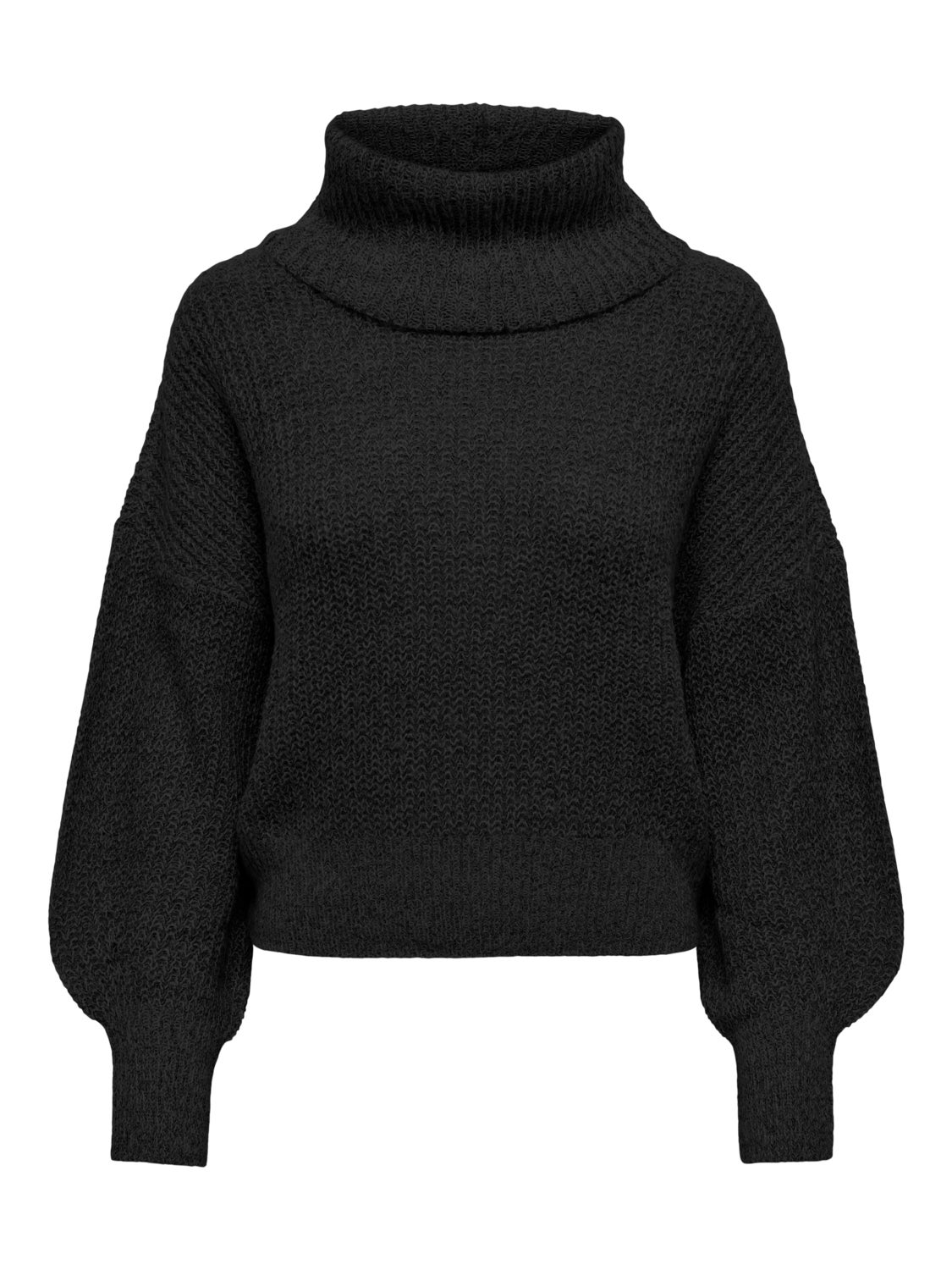 Roll neck knitted pullover