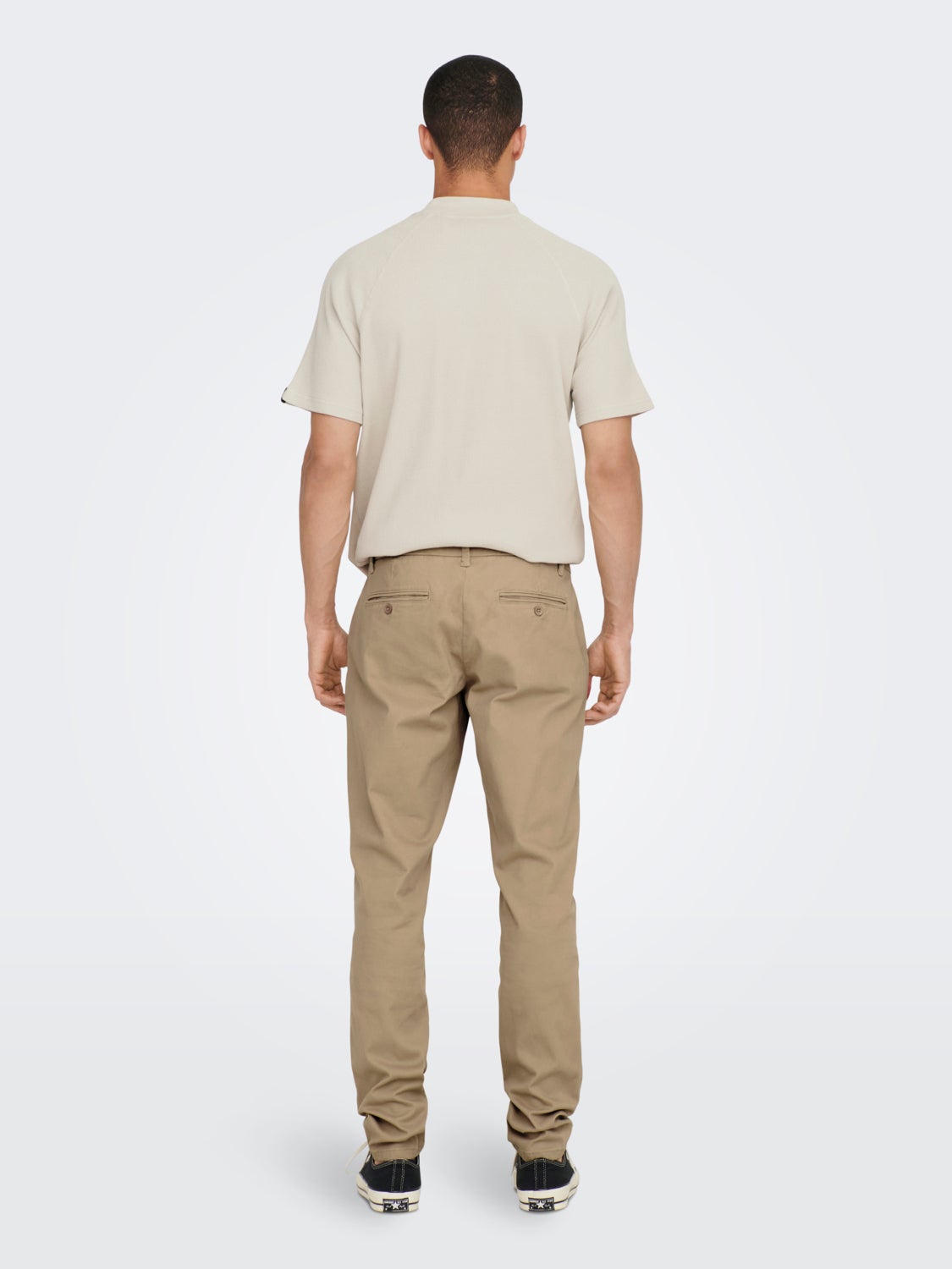 Tapered fit trousers