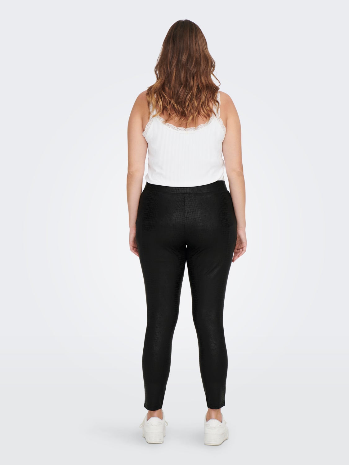 Curvy coated leggings
