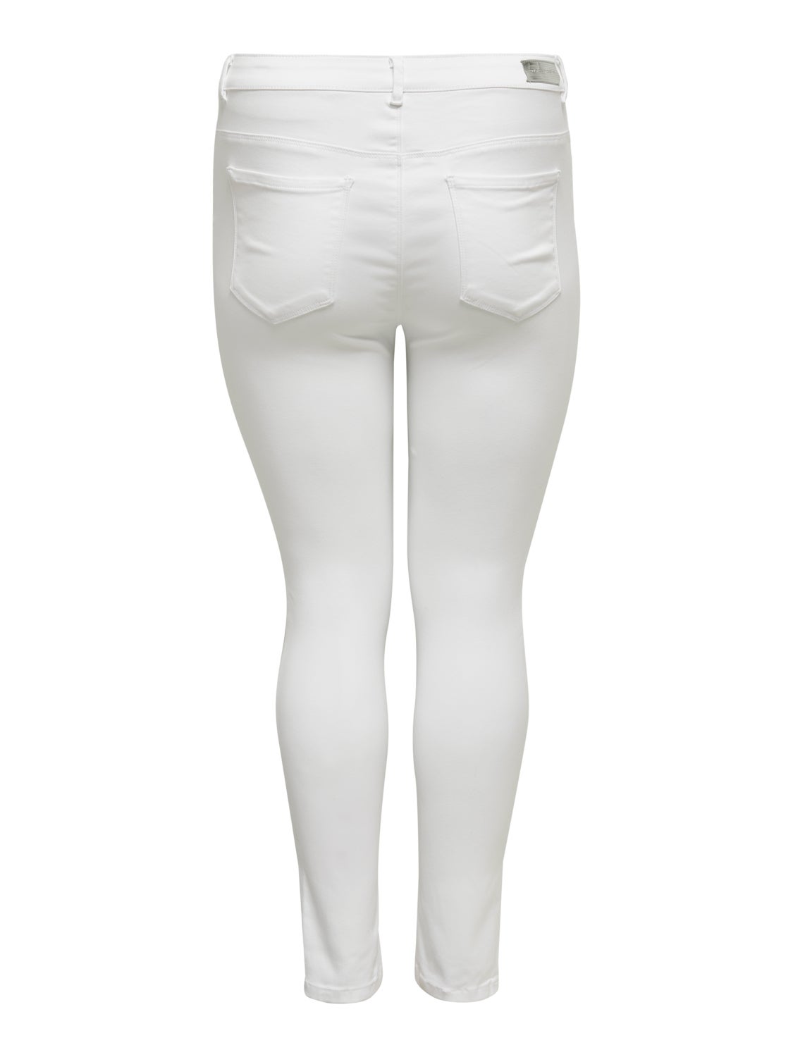 Curvy CarAugusta hw white Skinny fit jeans