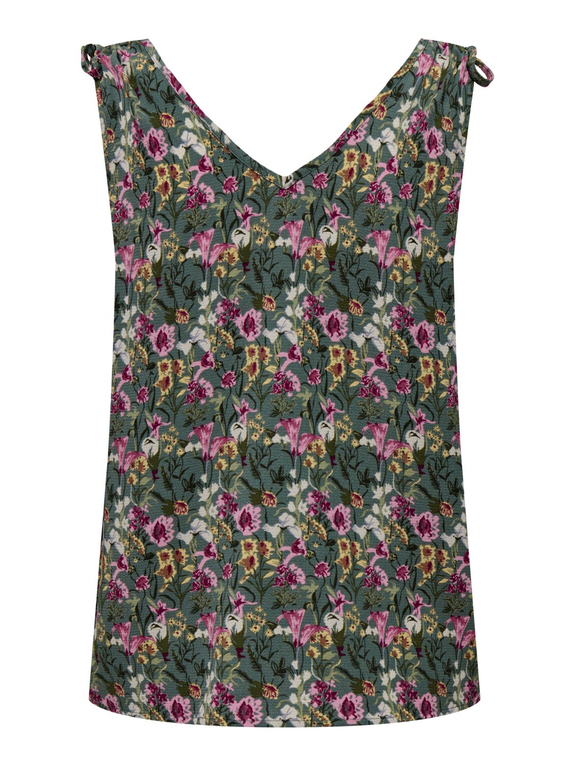 V-Neck Top With Strap Details