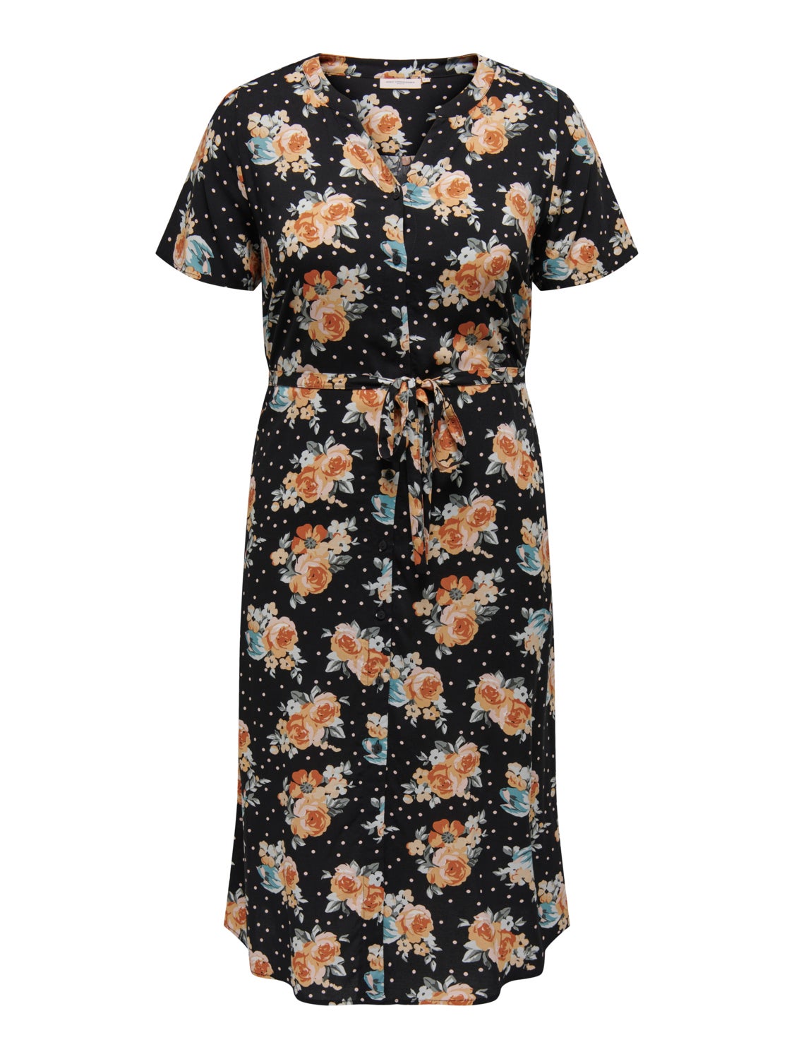 Curvy printed Shirt dress