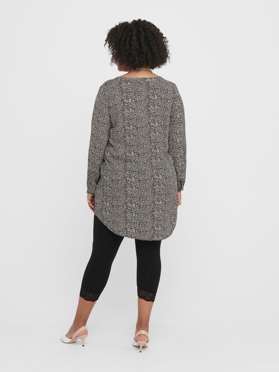 Curvy lace detail Leggings