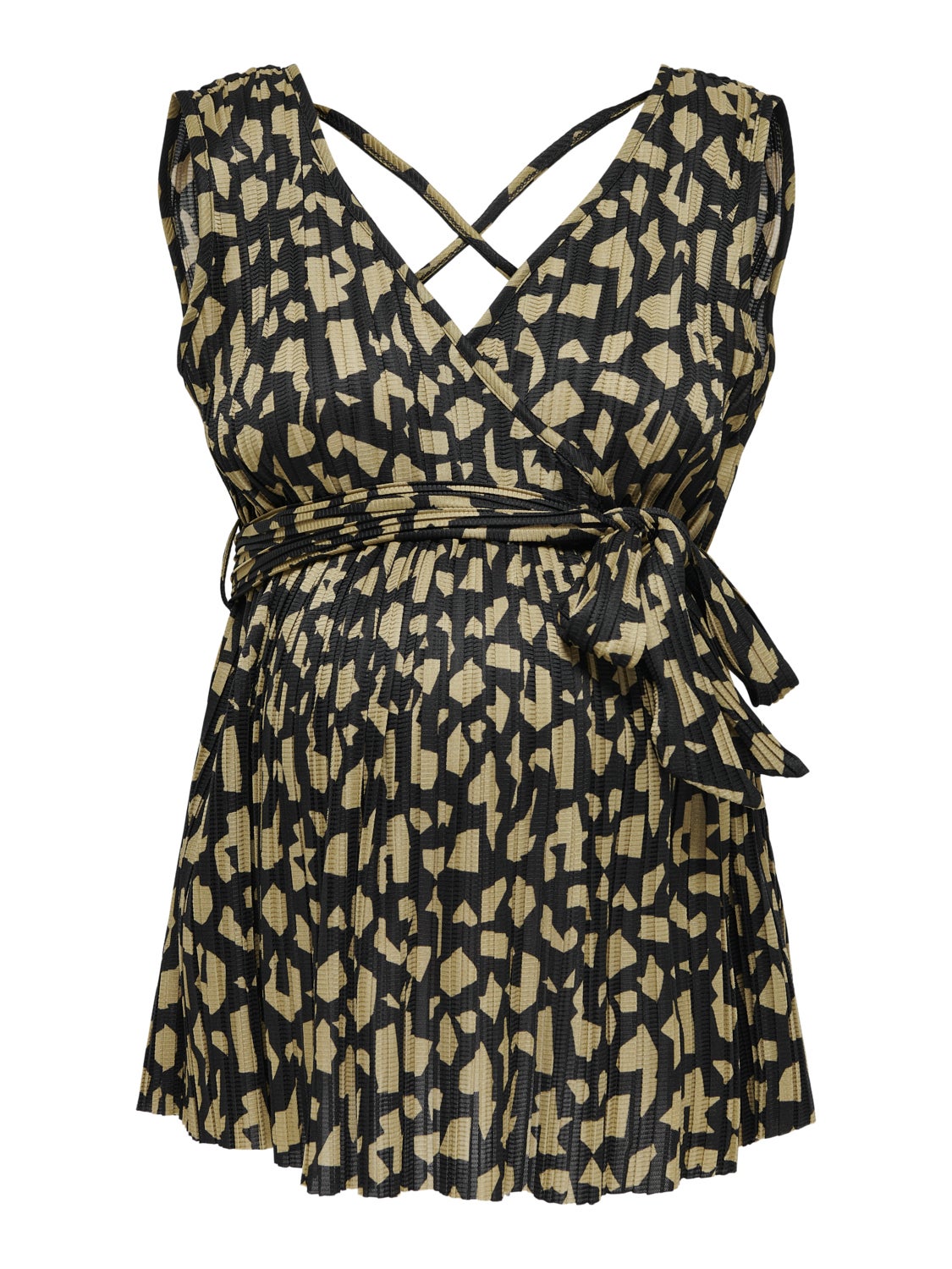 Mama sleeveless v-neck top