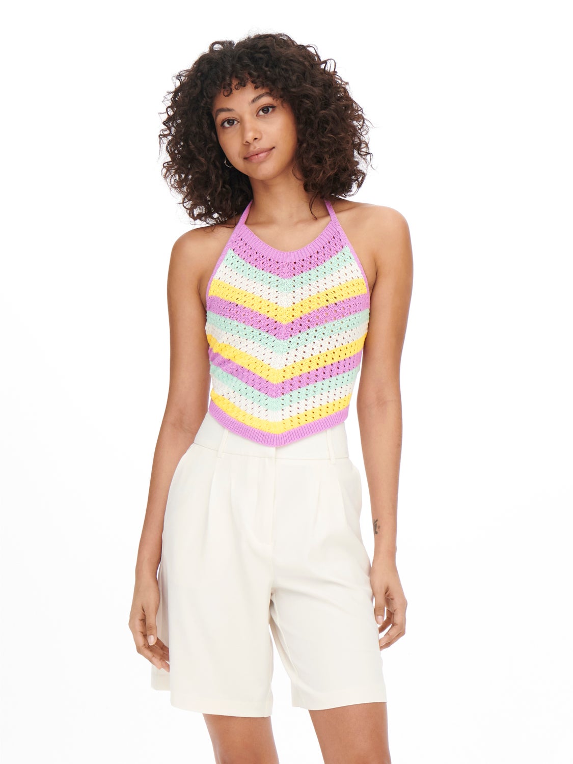 Halterneck Knitted Top