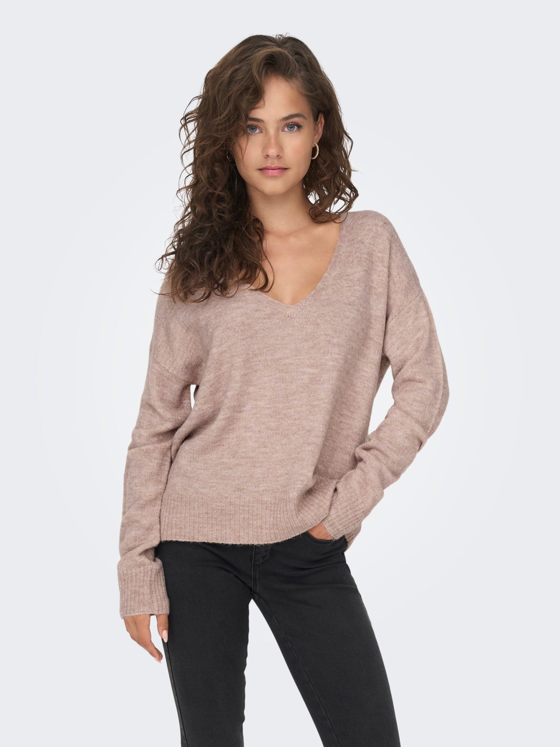 V-neck Knitted Pullover