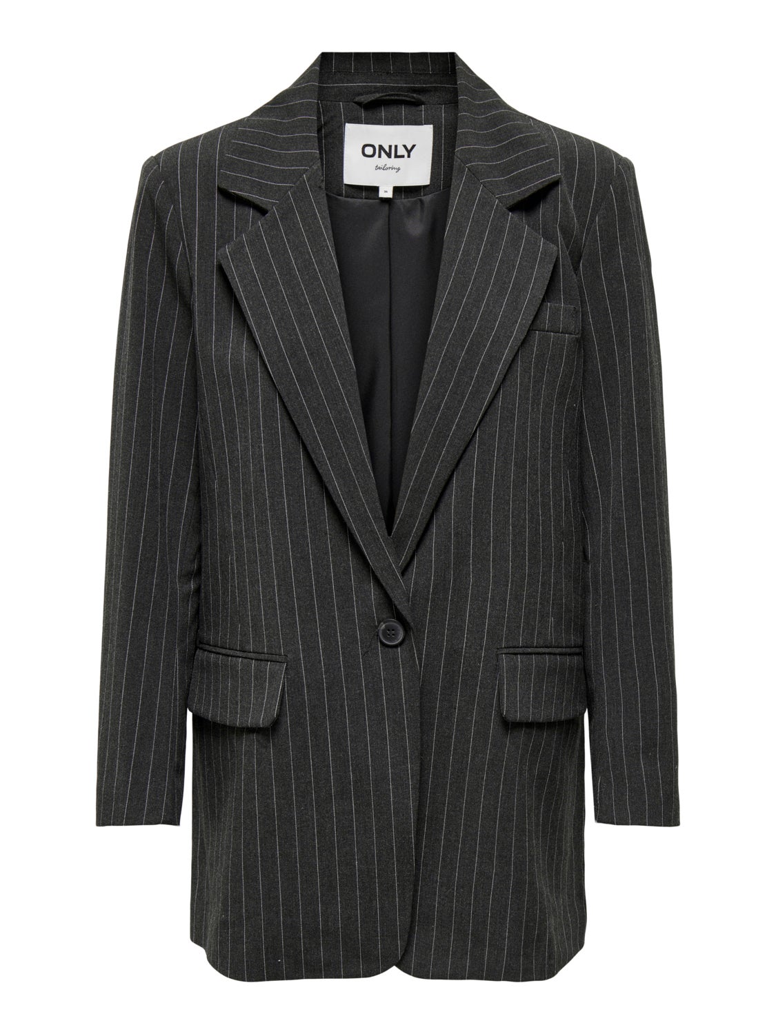 Oversize blazer with stripes