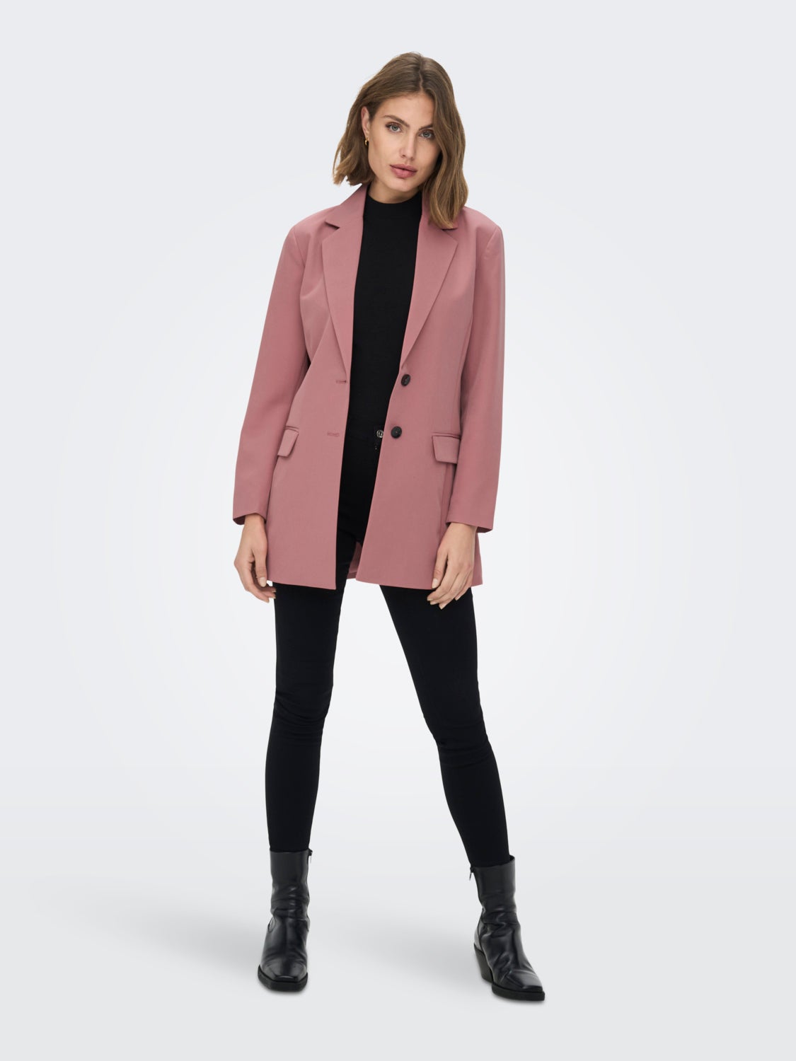 Long Line Fit Reverse Blazer
