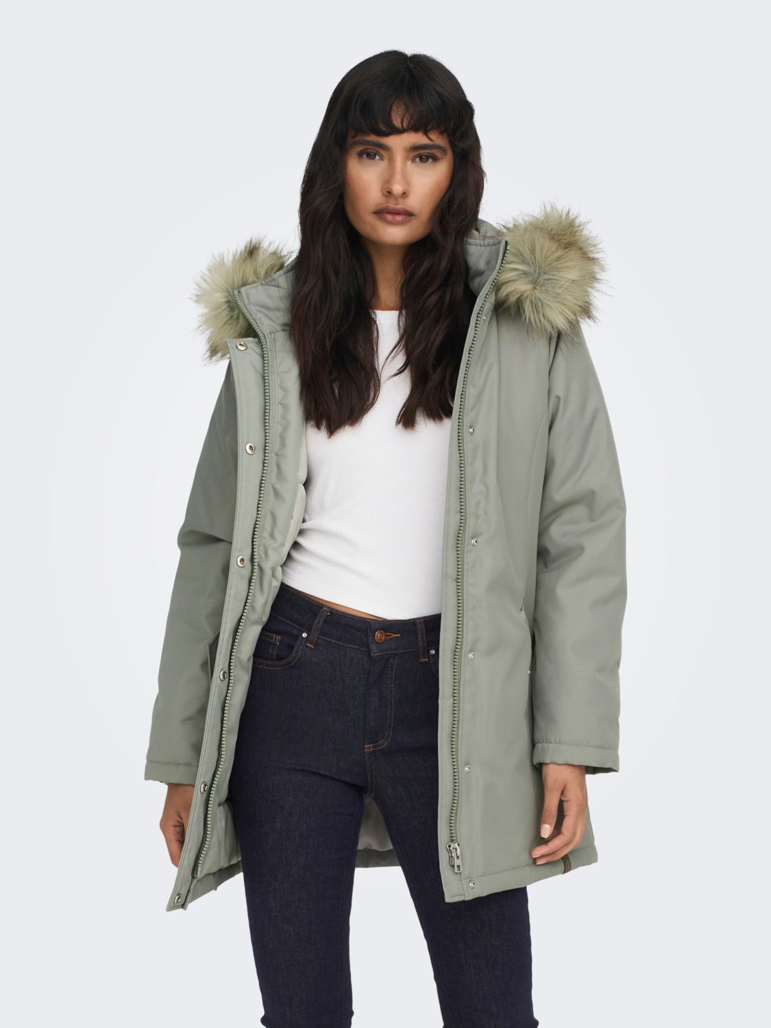 Solid color Parka