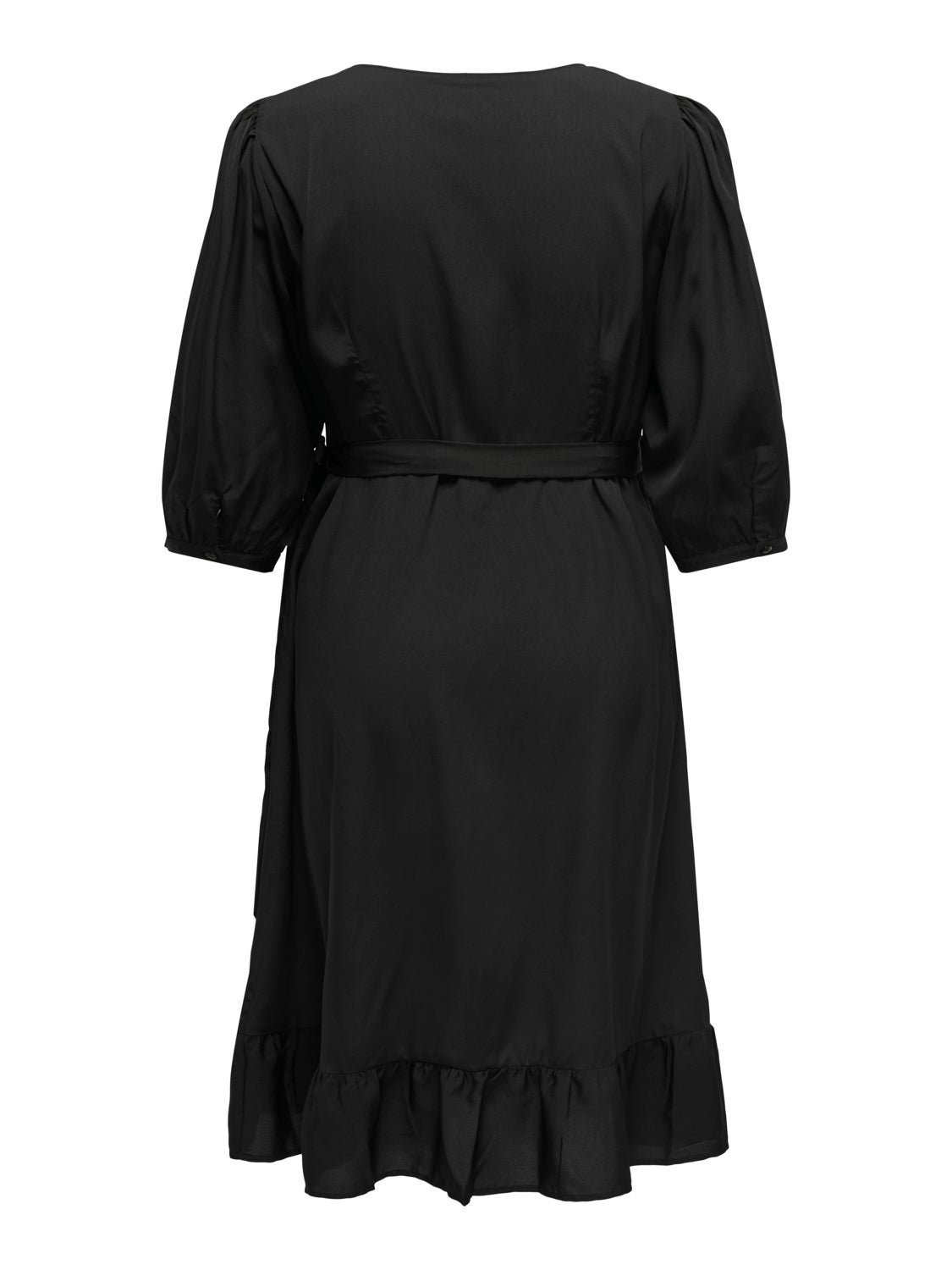 Curvy midi wrap dress