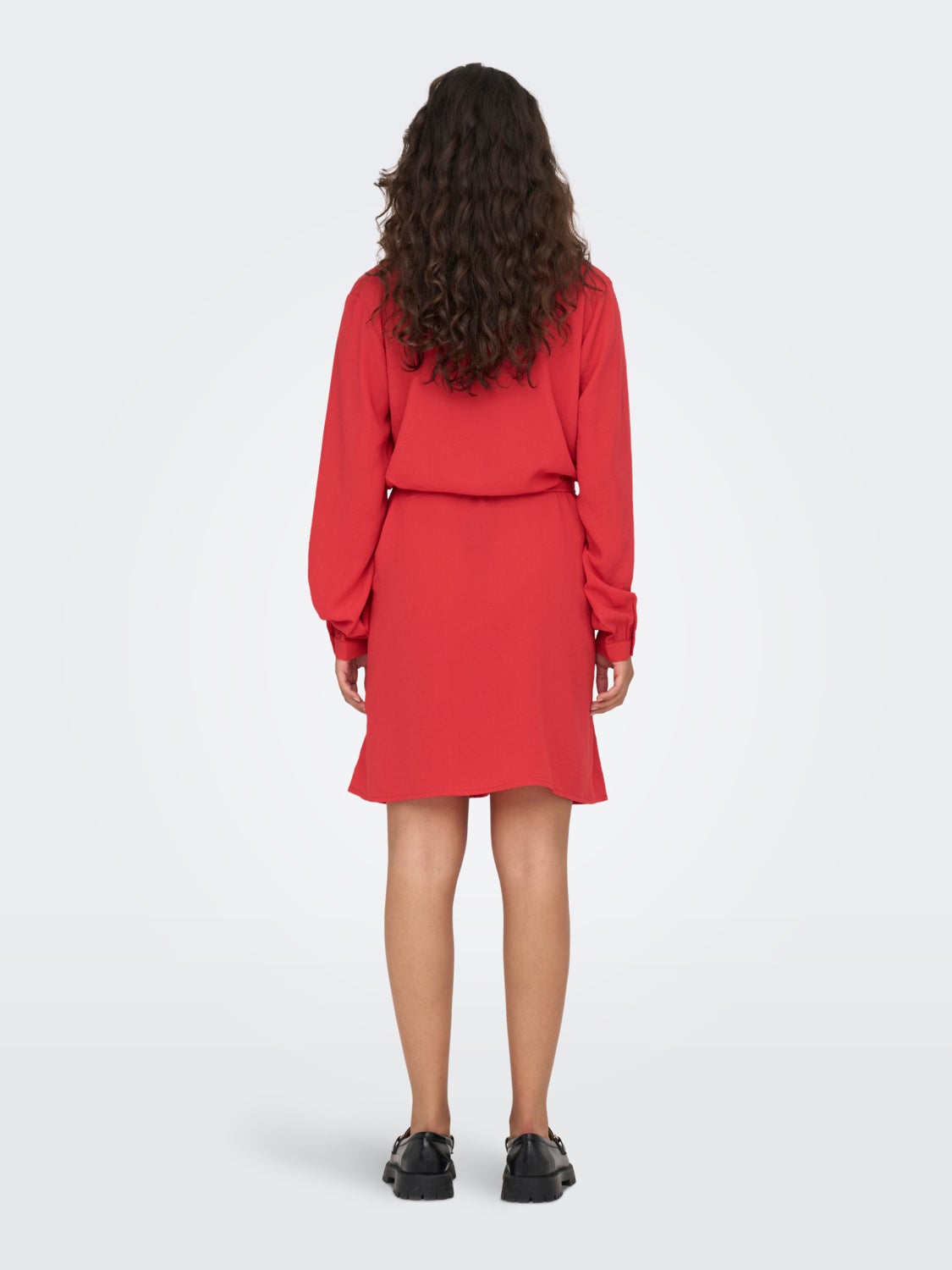 Mini dress with v-neck