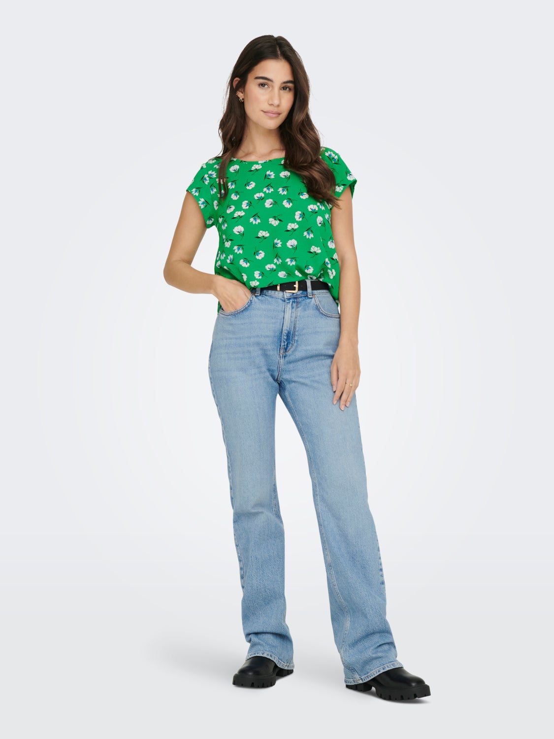 Printed Short Sleeved Top