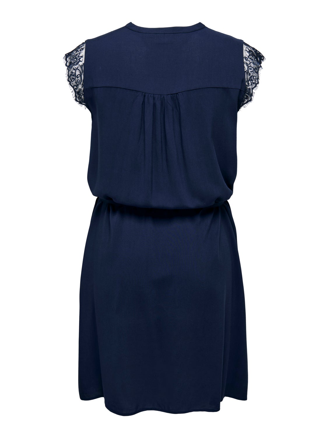 Midi Curvy v-neck viscose dress