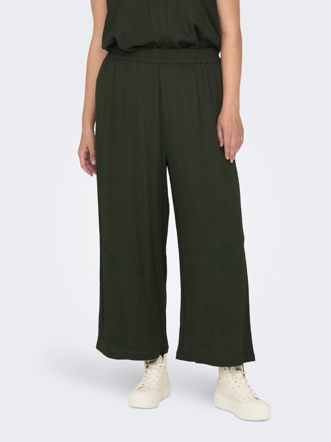 Curvy culotte pants
