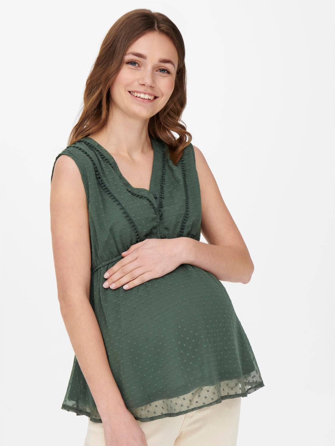 Mama sleeveless Top