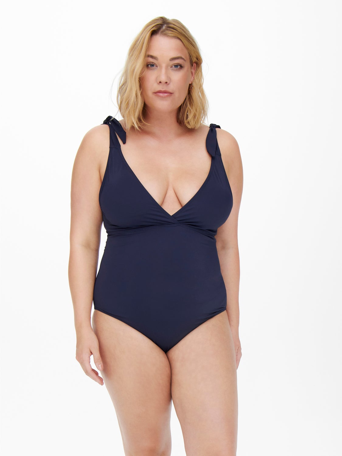 Curvy Swimsuit With Bow Details