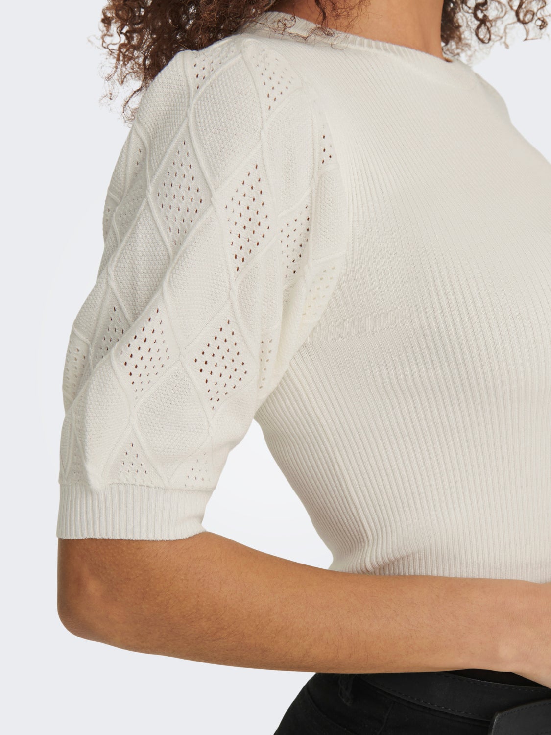 O-Neck Puff sleeves Pullover