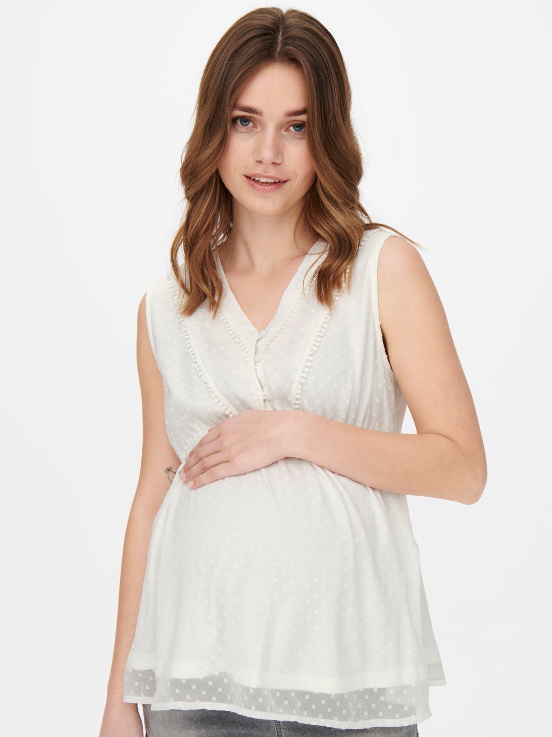 Mama sleeveless Top
