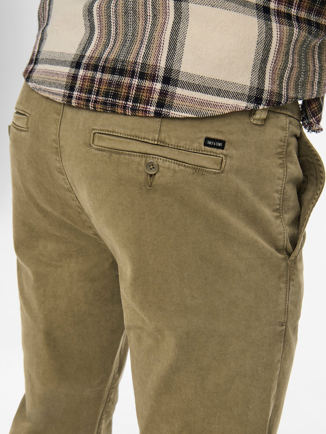 Slim fit twill chinos