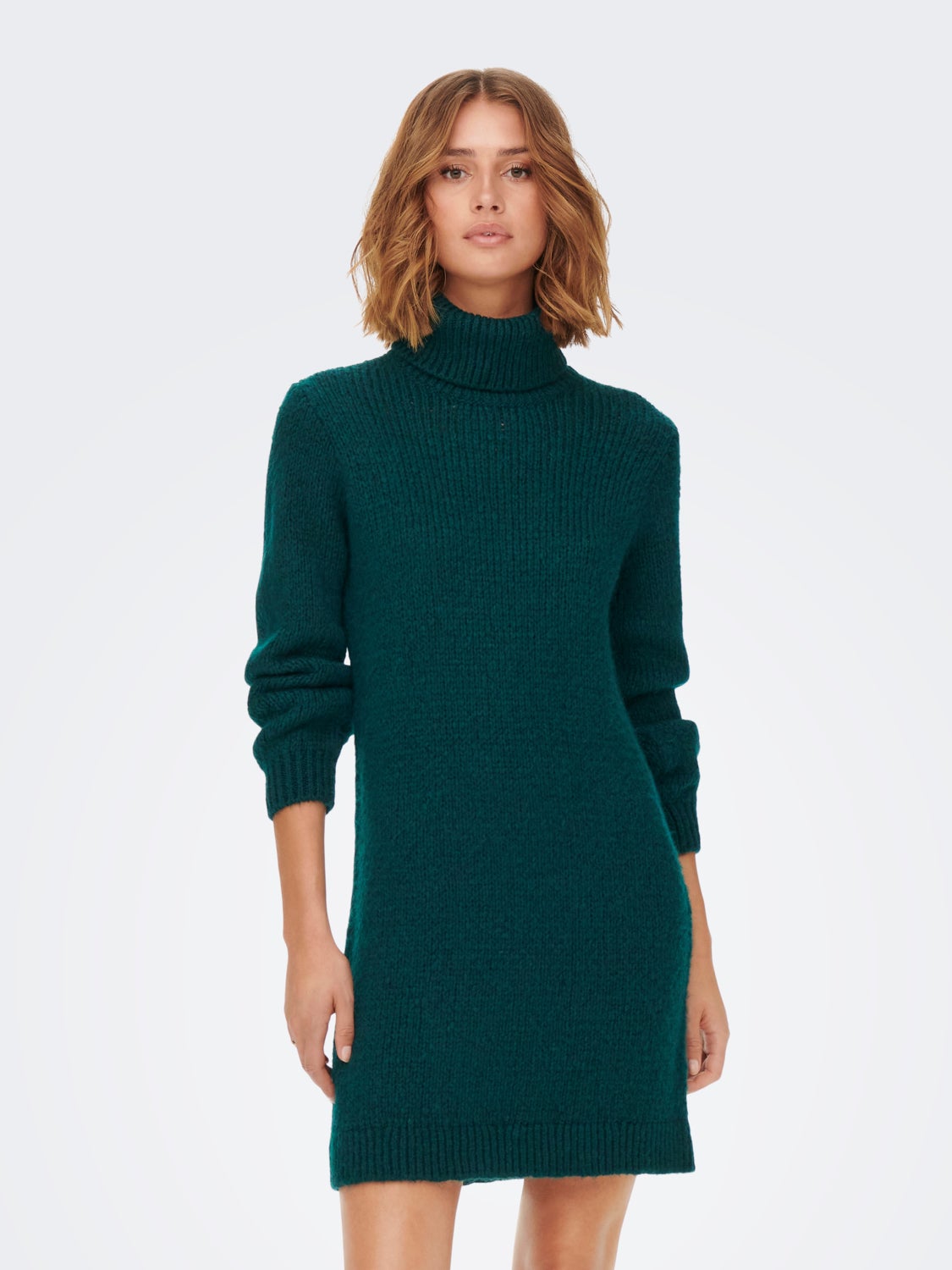 Roll Neck Knitted Dress