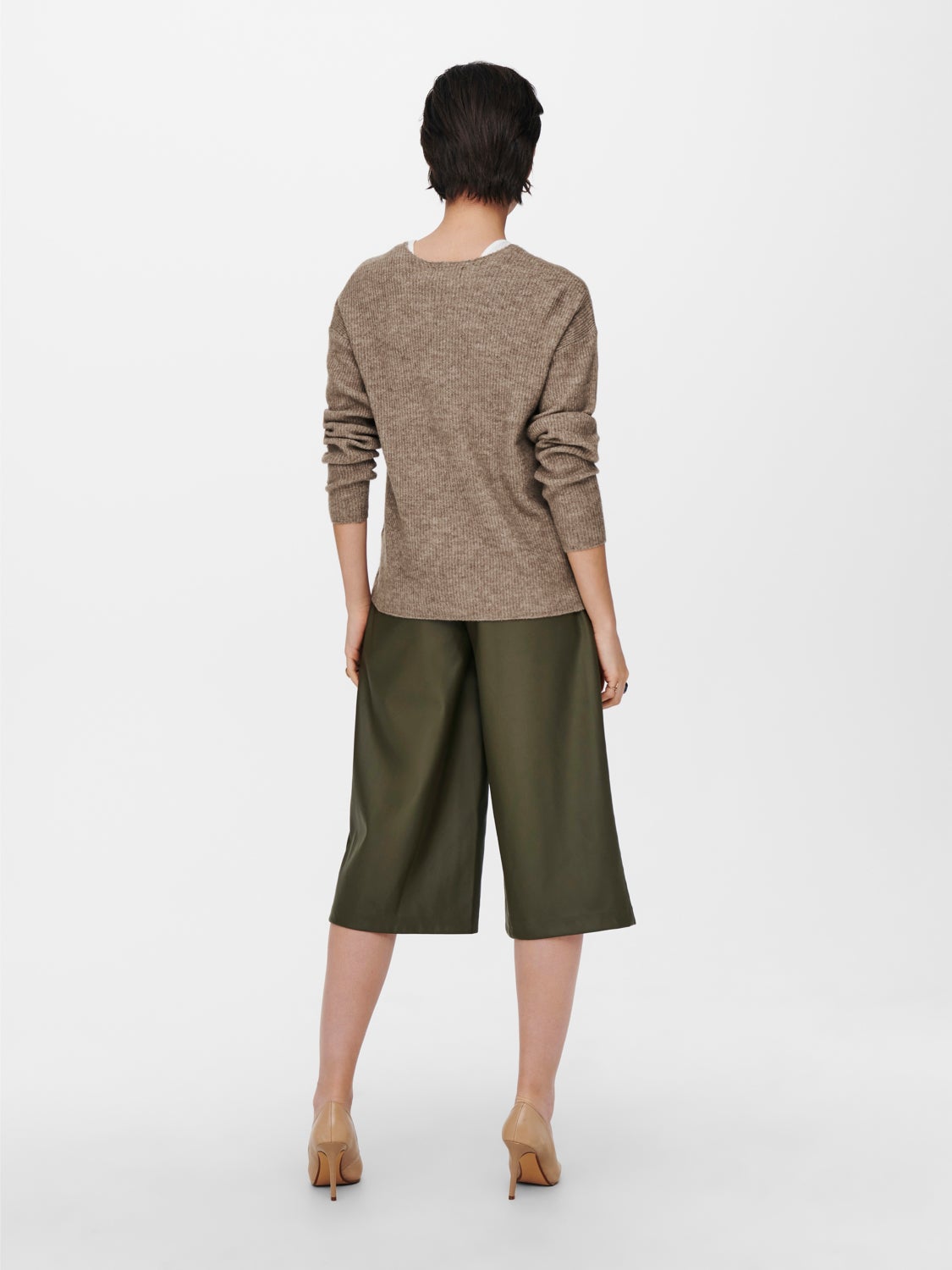 V-neck Knitted Pullover