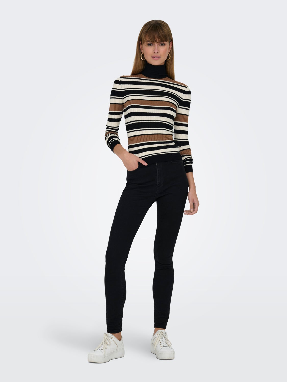 High-neck knit