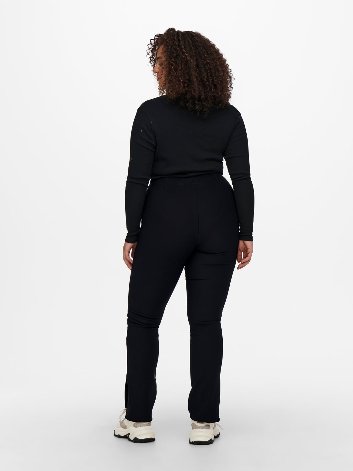 Curvy slit detail Leggings