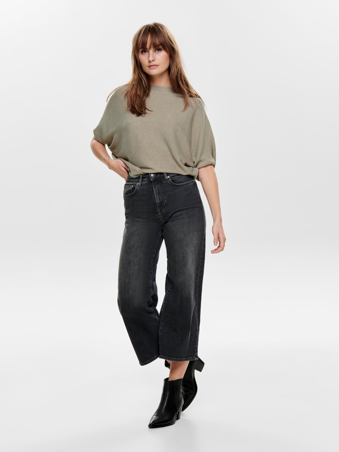 Batsleeve Knitted Pullover