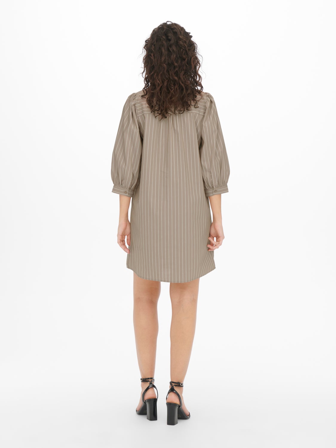 3/4 long sleeve shirt dress