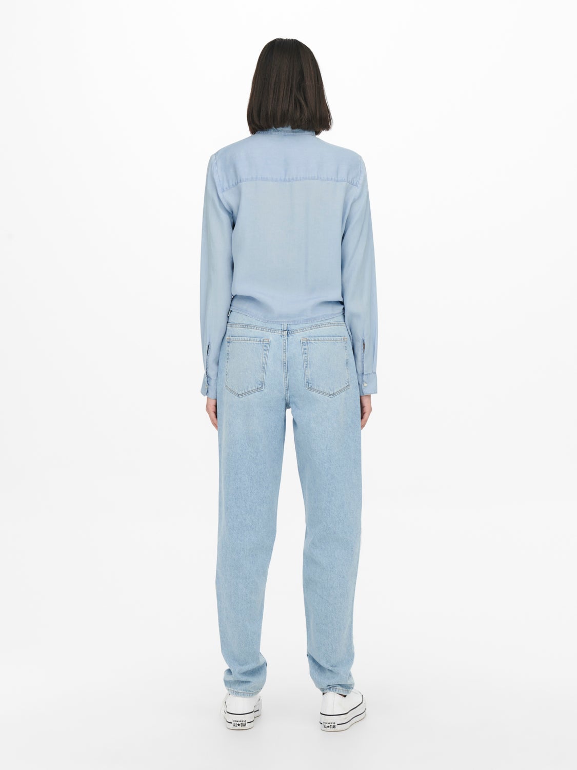 Knot detail Denim shirt