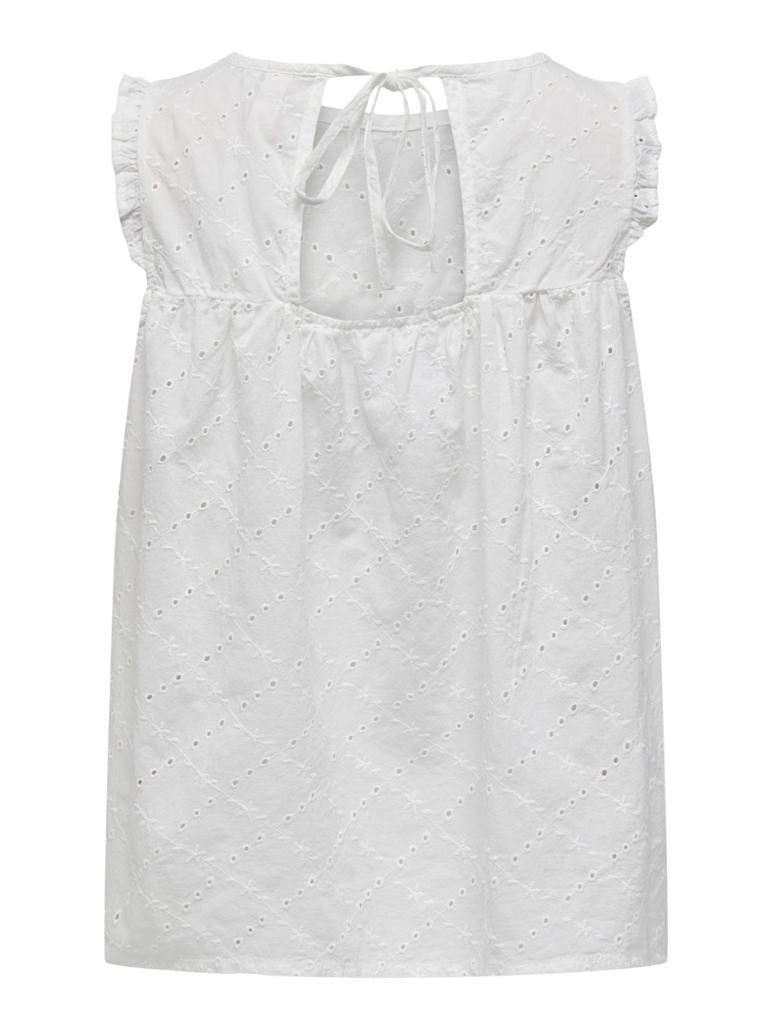 Sleeveless top with lace detail