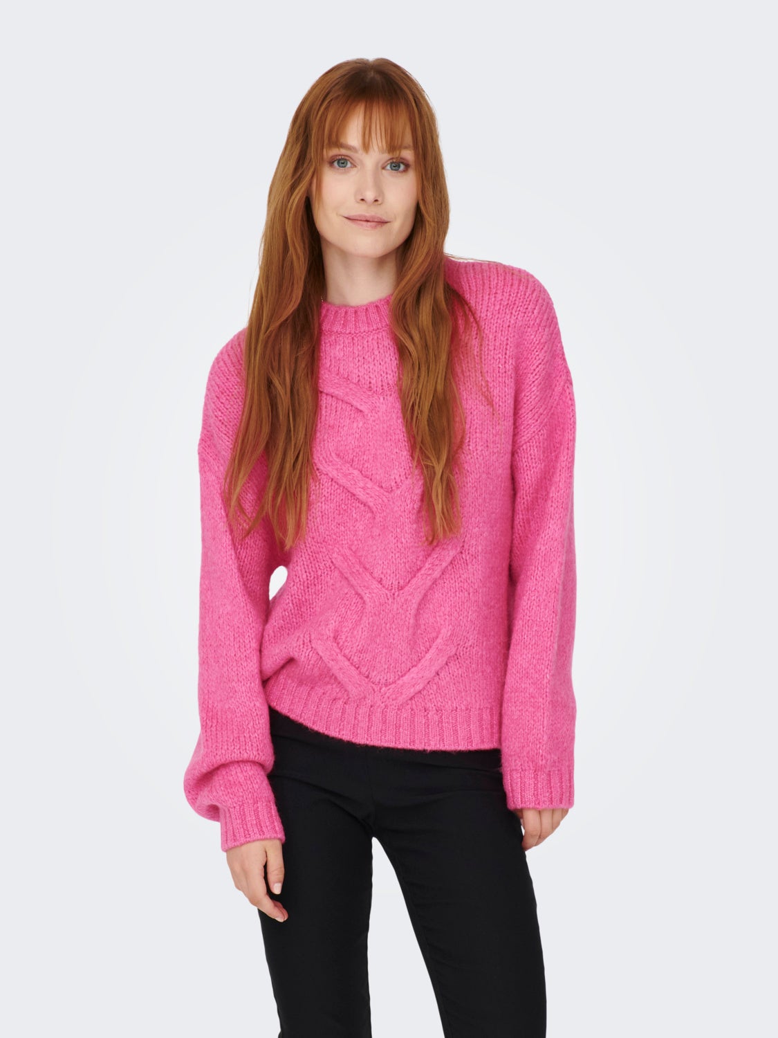 Front cable Knitted Pullover