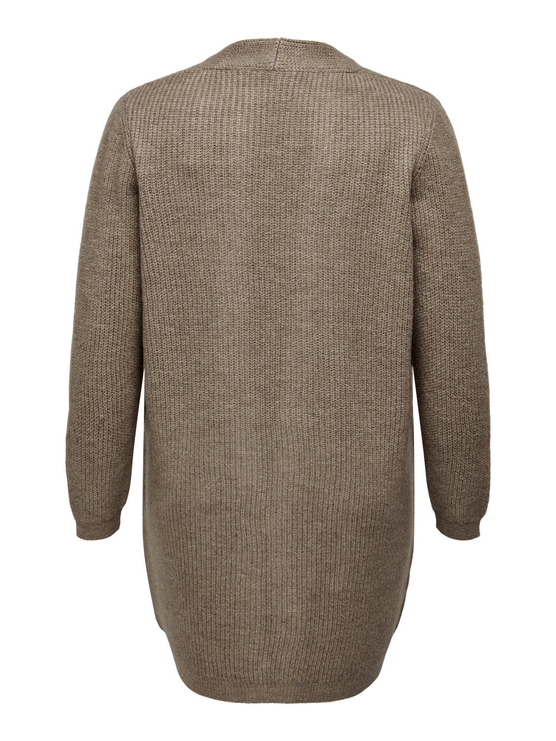 Curvy long knitted cardigan