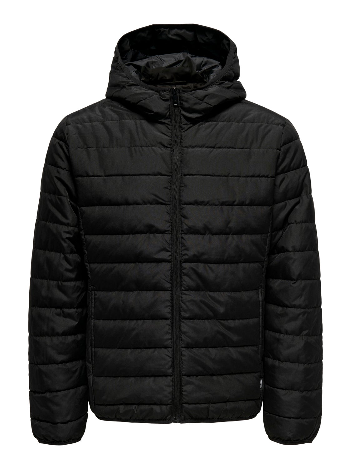 Quilted jacket with hood