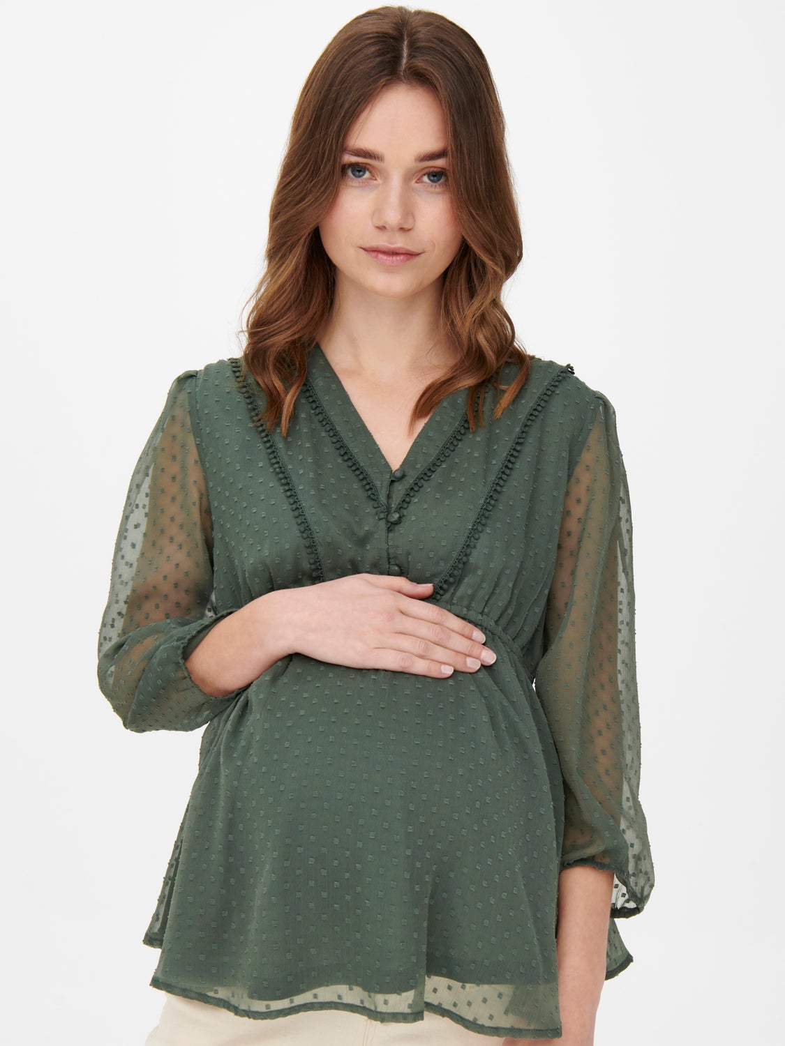 Mama 3/4 sleeved 3/4 sleeved top