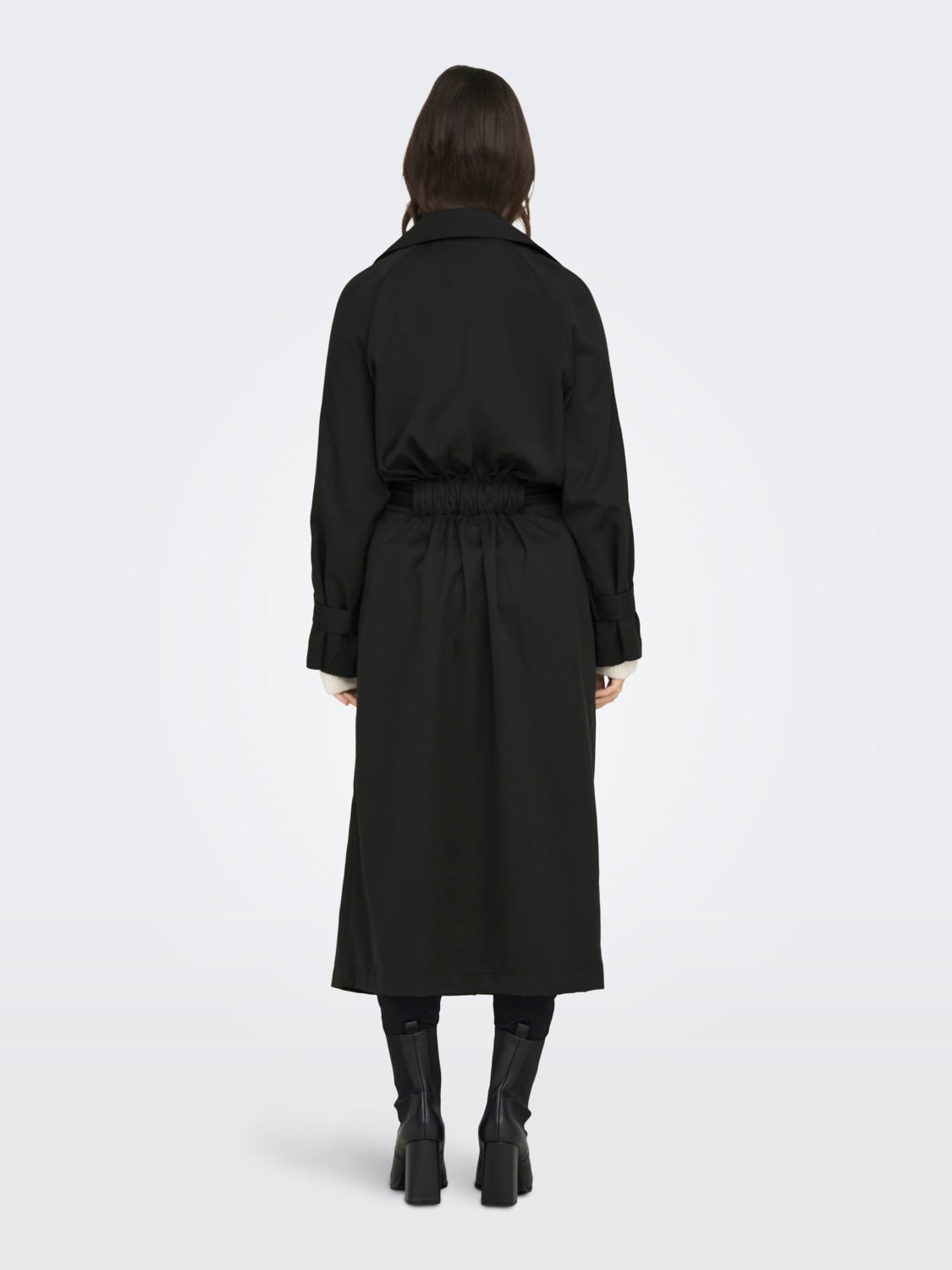 Solid color trenchcoat