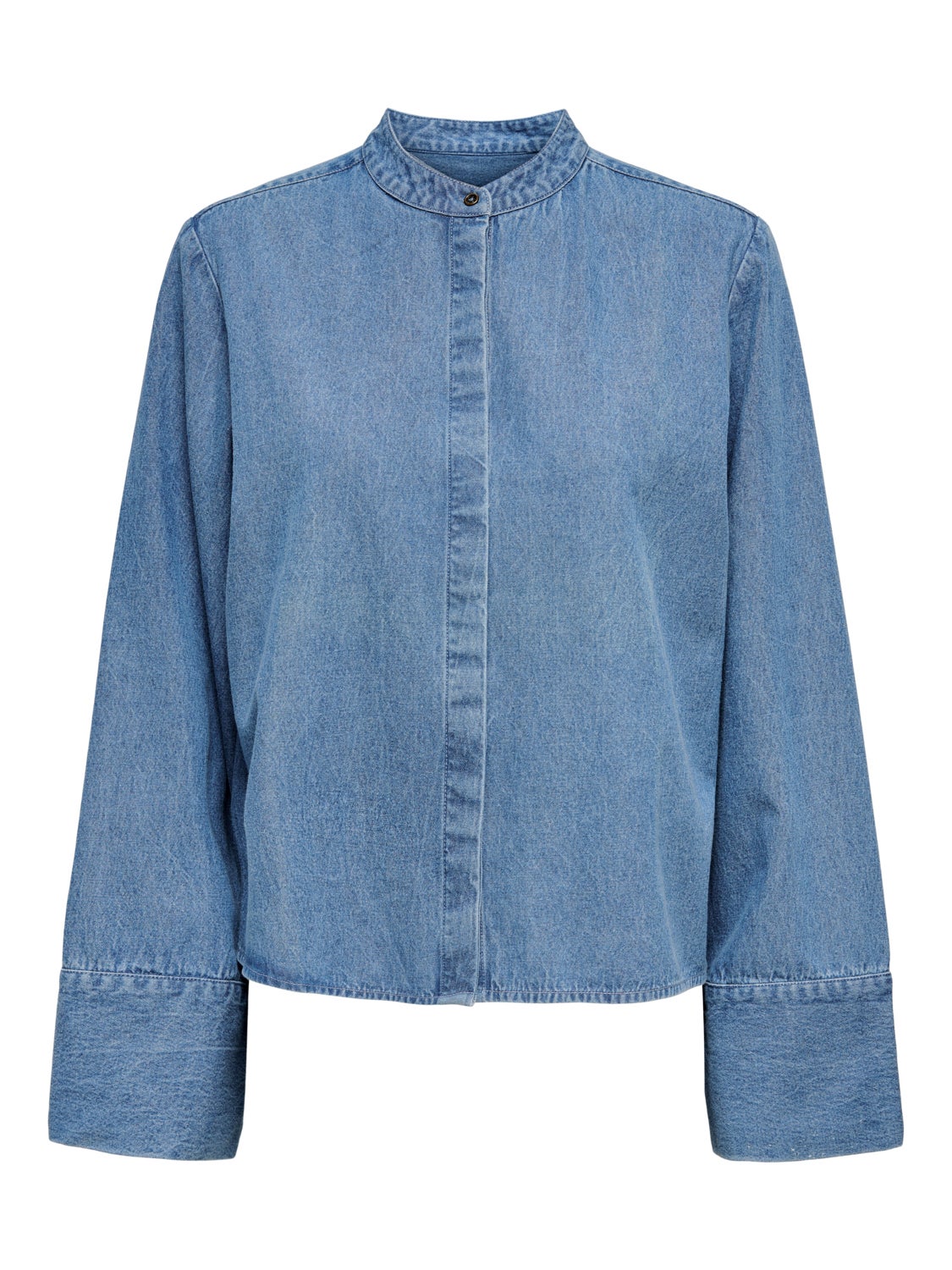 Wide sleeved Denim shirt