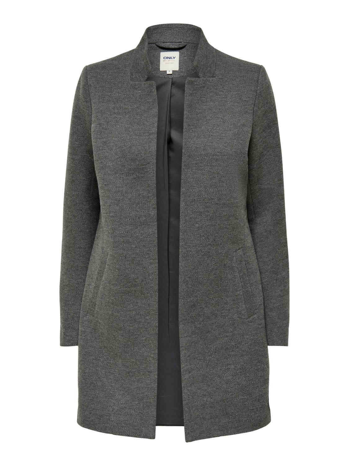 Coat with high collar