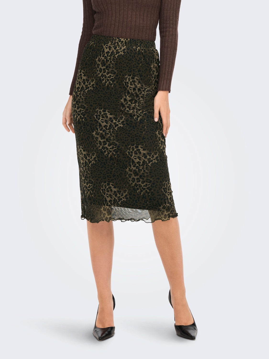 Mesh midi Skirt
