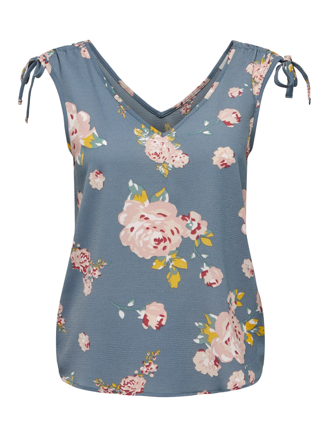 V-Neck Top With Strap Details