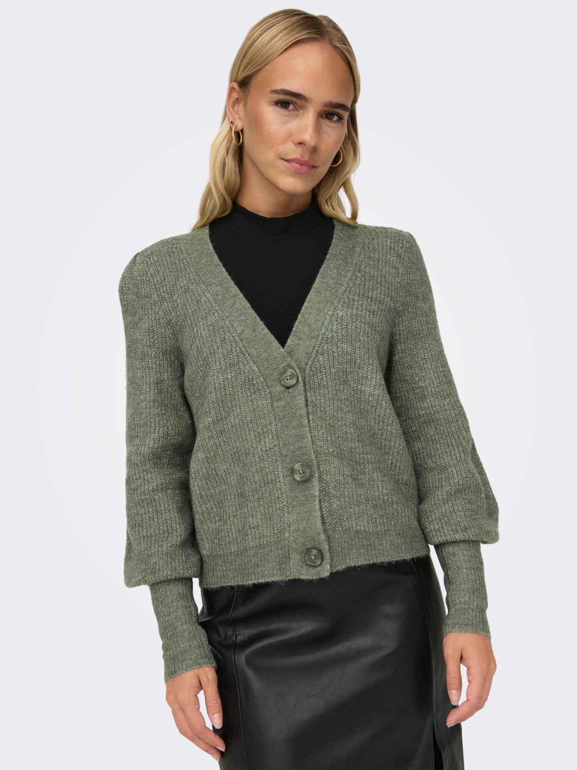 Rib Knitted Cardigan